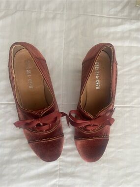 chelsea crew rust Velvet Ribbon Tie Mary Jane’s